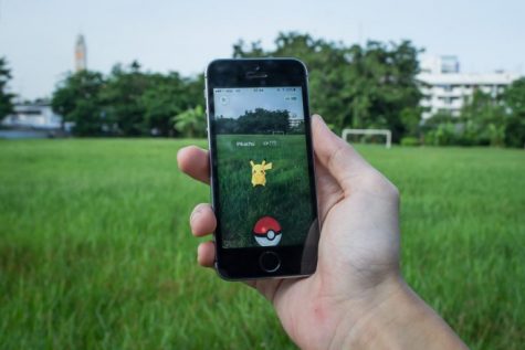 Pokémon Go displaying augmented reality