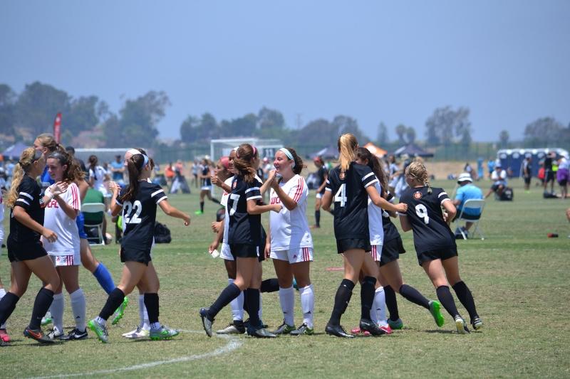 Girls soccer teams prepare to play at the National ECNL Showcase in San Diego