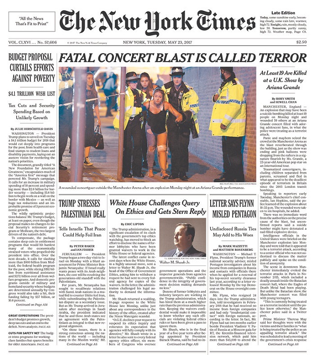 The Attack Merited Front Page Attention from The New York Times.