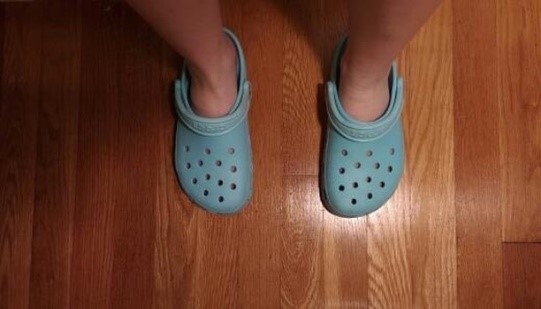 You can wear your crocs with the strap up if you don’t need much heel support.