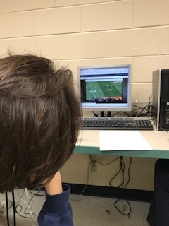 After Zach had finished his work he started to watch the highlights of the Cowboys and Broncos game. 