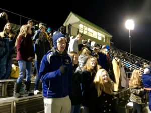 Lafayettes faithful fans came out in the bitter cold Friday night to watch the Rams take on Warhills Lions in the first round of the playoffs. 