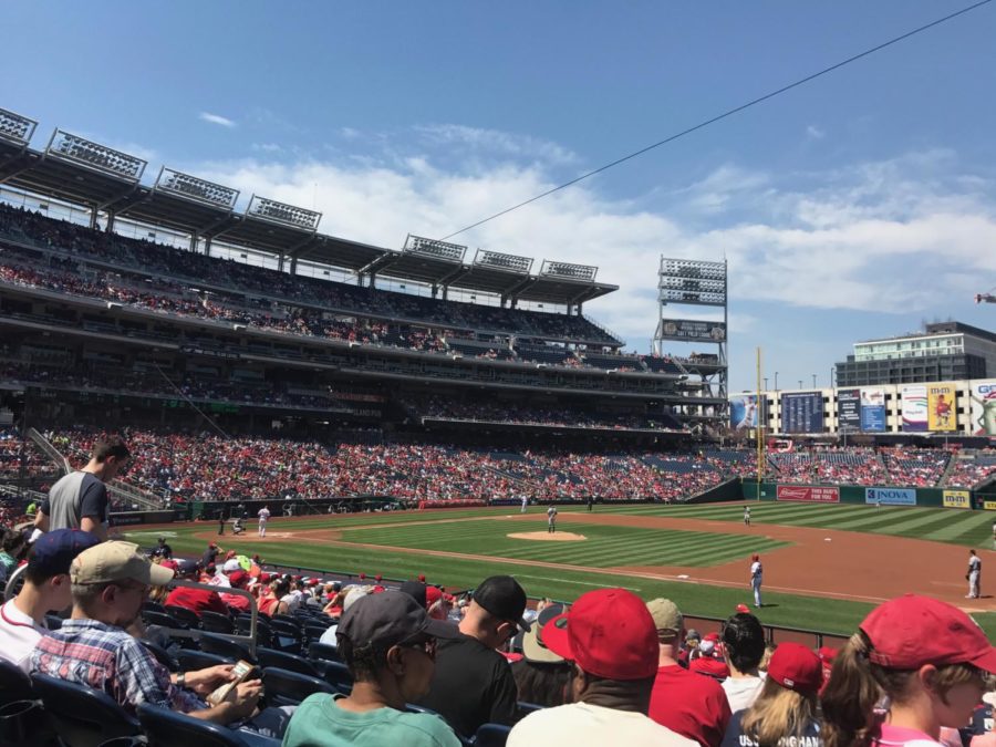 Nationals park where the Washington Nationals square off against the Rockies 