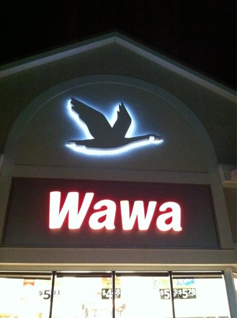 A+Wawa+in+Williamsburg%2C+Virginia%2C+Illuminated+at+Night