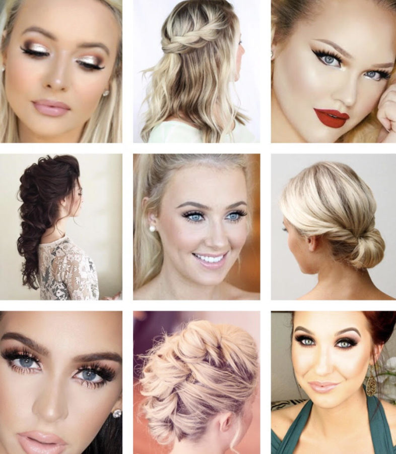 Here are the many different hairstyles and makeup looks you could choose from for prom.