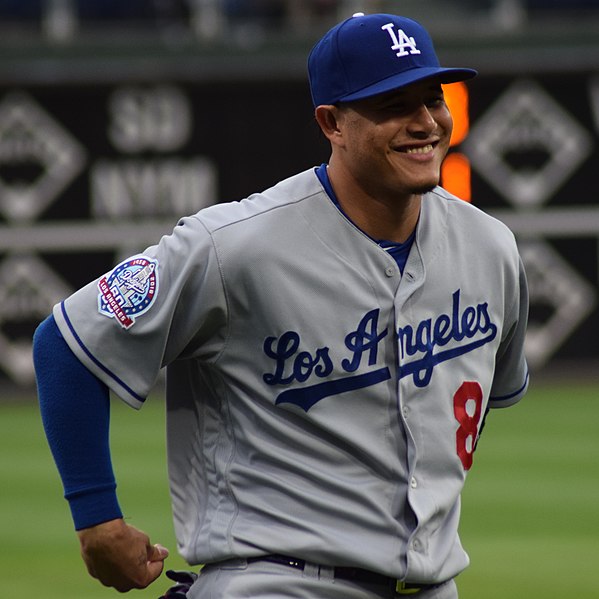 Manny Machado played for the Los Angeles Dodgers last season, but is now a free agent.
