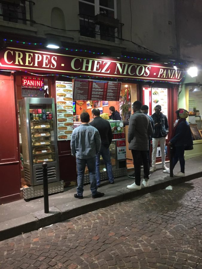 In the heart of Paris, hungry Parisians line up to buy warm crepes. Often times, these crepes are filled with Nutella, ham and cheese, and an assortment of sandwhich toppings. Known as a French delicacy, crepes are extremely popular and are very cheap to buy and make. As an avid crepe fan, I scavenged around the city in order to eat as many as possible in my short vacation. Perfect for the cold weather, warm crepes are a French favorite.