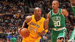 Kobe Bryant quiets the Celtics fans in TD Gardens as he stuns the crowd during the 2010 NBA Finals.