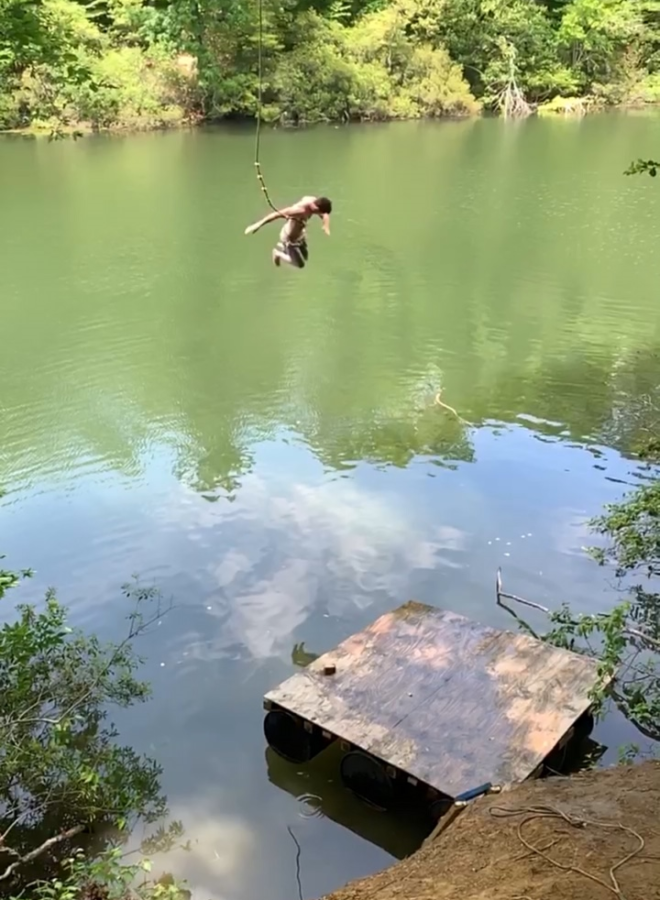 Just down the road from campus is Lake Matoaka. Sitting near the lake is an Amphitheater and a trail leading to a rope swing. The humidity and heat can get exhausting so cooling off by swinging into the water with a splash is the perfect way to be rejuvenated.