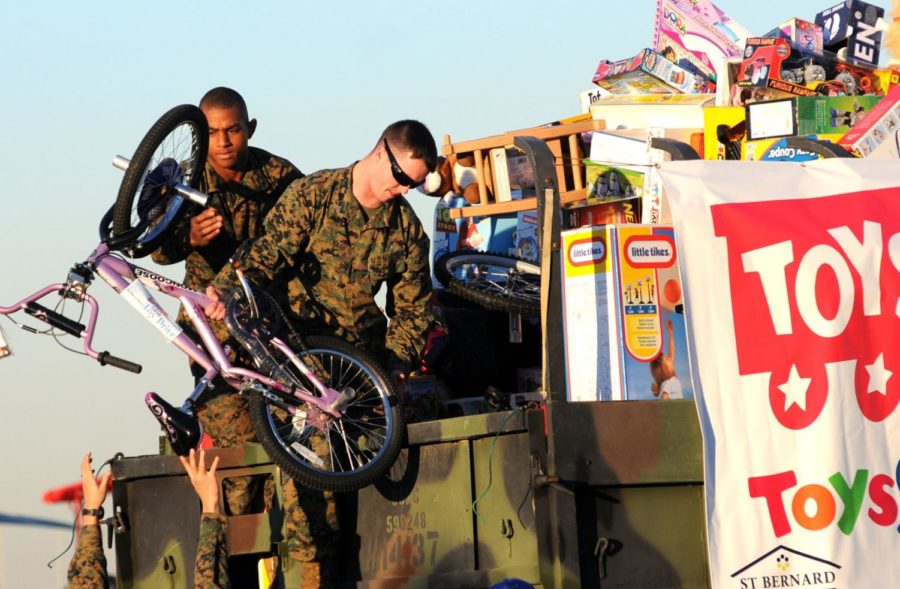 Marine Reservists are tasked with the collection of toys for less fortunate kids.