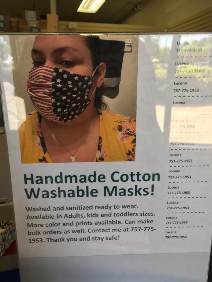 Many people have gotten creative when thinking about staying safe. Such as this photo, where you can make homemade masks.  