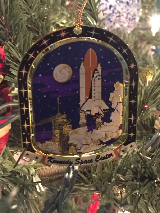 The Kennedy Space Center is an American institution and boasts a large tourist center where this ornament is from