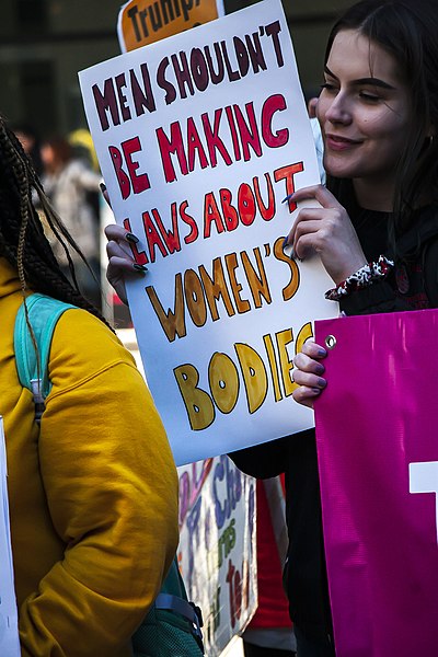 A pro-choice protest in response to a restriction on abortion access back in 2020.