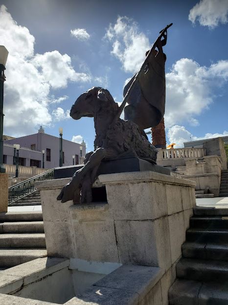 This lamb statue in San Juan, Puerto Rico is a beautiful work of art named the “lamb of god”. 