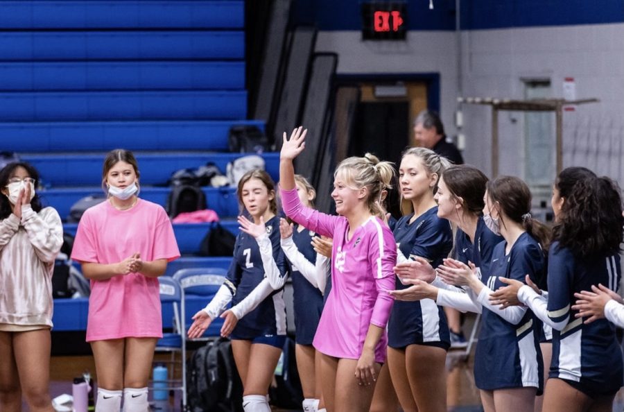 At Lafayette High School, mask are required indoors except when you are playing a sport. Here is the Lafayette Volleyball team at their home game last week. Mask here are left up to personal opinion based on comfort level. 