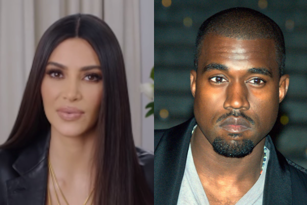 Kim Kardashian, left, has recently filed for divorce from Kanye West, right
