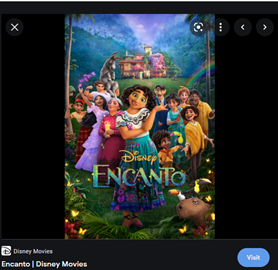 An official poster of the movie Encanto