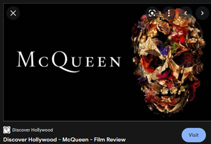 Poster from the 2018 documentary titled “McQueen” 