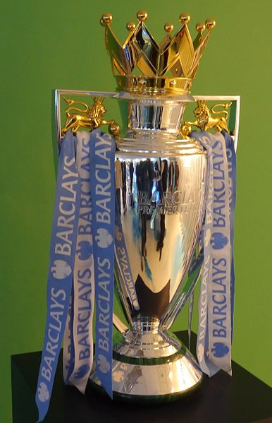 The coveted Premier League Trophy. It is awarded to the team with the most points at the end of the 38 game season. Only one team has gone an entire season unbeaten, and that was Arsenal in the 2003/04 season. To commemorate the achievement, the Premier League commissioned a gold trophy`