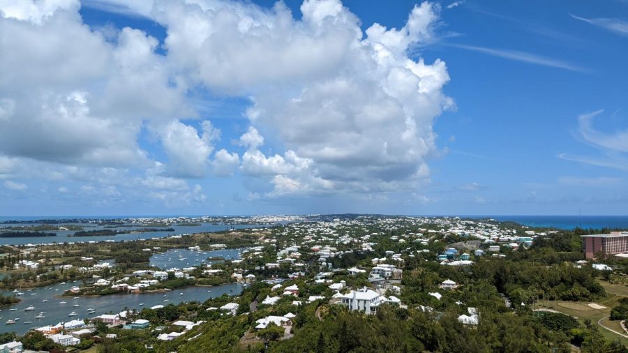 After exploring the inside and climbing up a beautiful historic lighthouse, I took this photo that showed the true massive scale of Bermuda. 