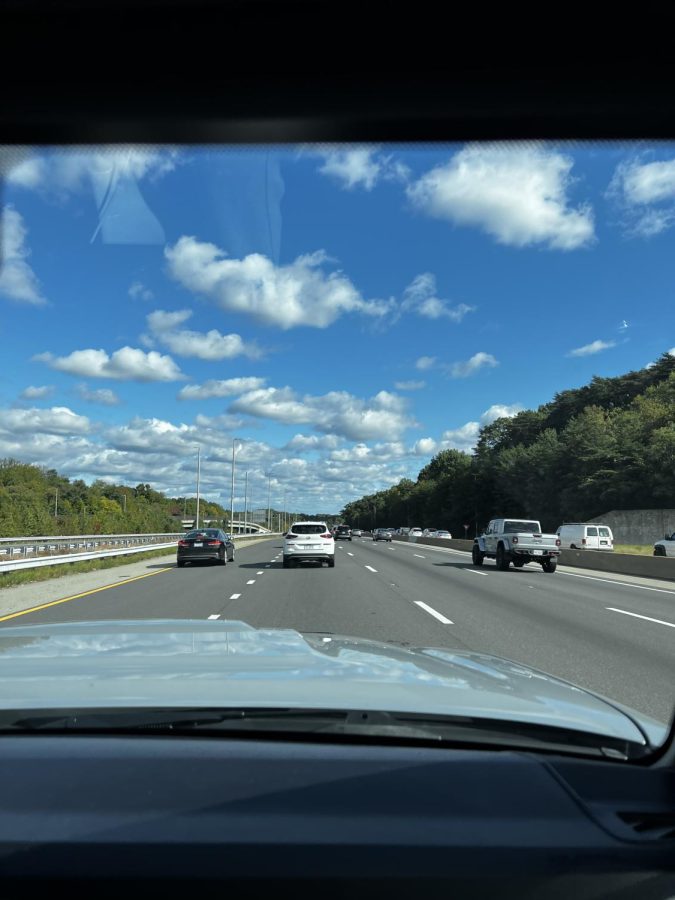My friends and I going on a trip. Here we are on interstate 64 in Northern Virginia about an hour from Annapolis, Maryland.