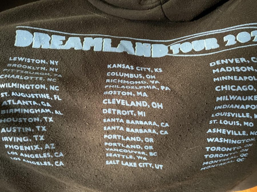 My favorite concert hoodie from the Glass Animals tour in Richmond 
