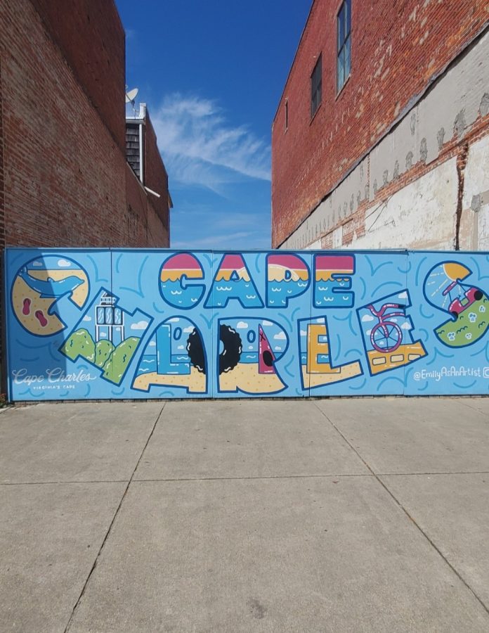 Colorful murals are one of the first things to stand out to you in Cape Charles.​