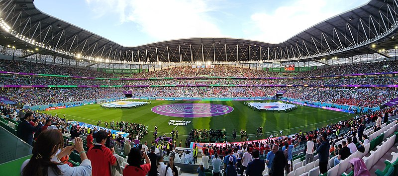 Shown here as the beginning of just one of the heating tensed matches so far in the group stages, with Uruguay and Korea facing off. 