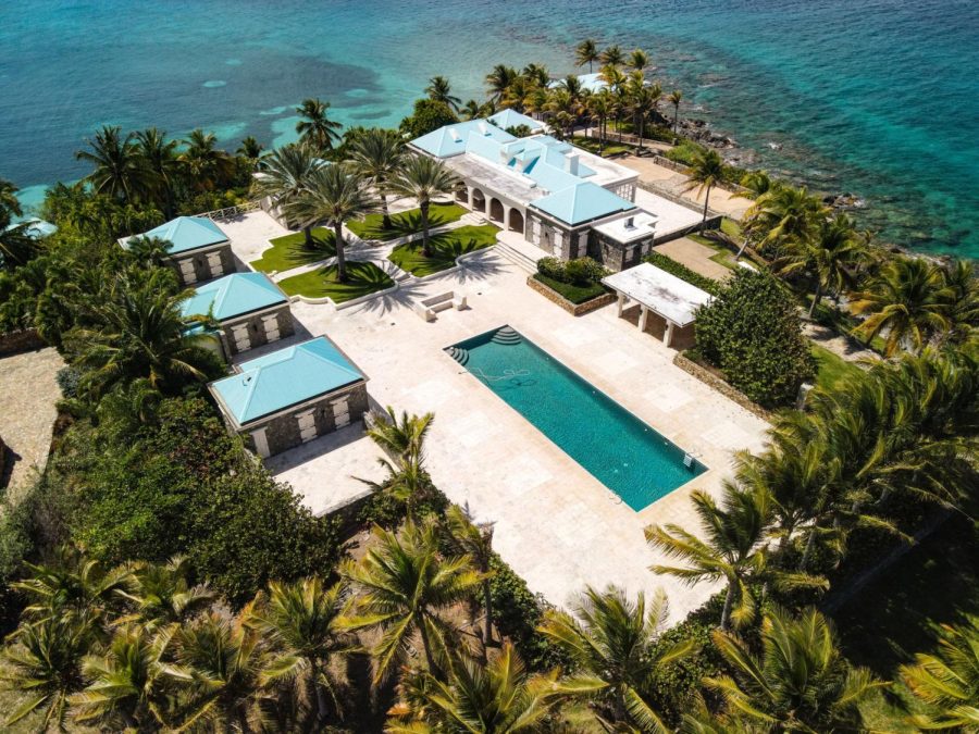 Beautiful villa on the coast of this private island.
