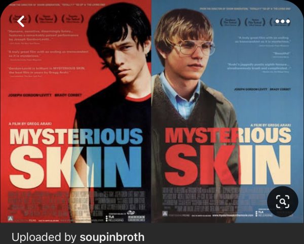 Official Poster for Mysterious Skin, featuring Neil on the left and Brian on the right.