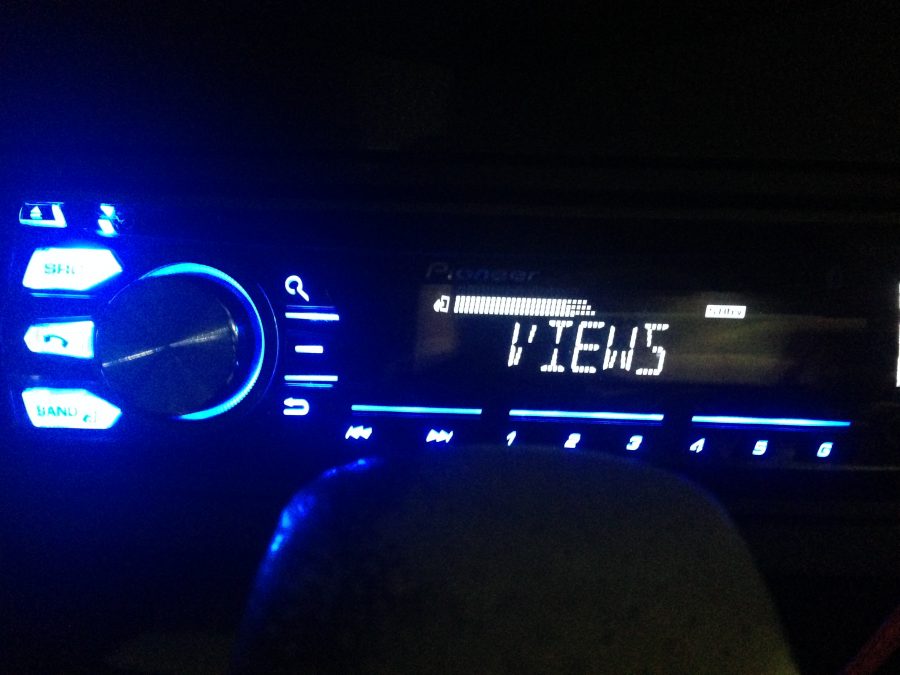 Senior Joanne Owens listens to the new album while she drives