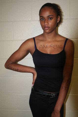 Branisha Meekins models negative words
