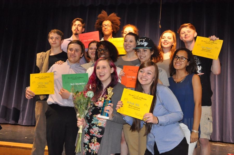 At the end of each show the group of actors are handed out awards. Photo by Zack Tayman