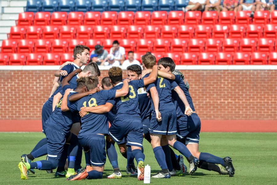 The Lafayette team getting ready for the State Semi-final game vs Park View. 