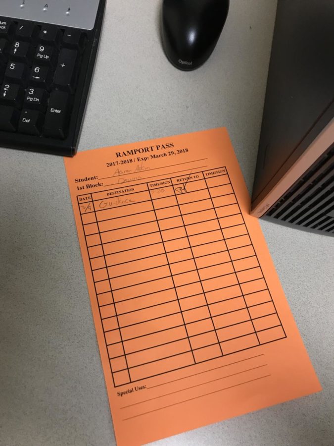 The infamous Lafayette Ramport—a piece of paper of great importance and great controversy amongst the Lafayette High School community.