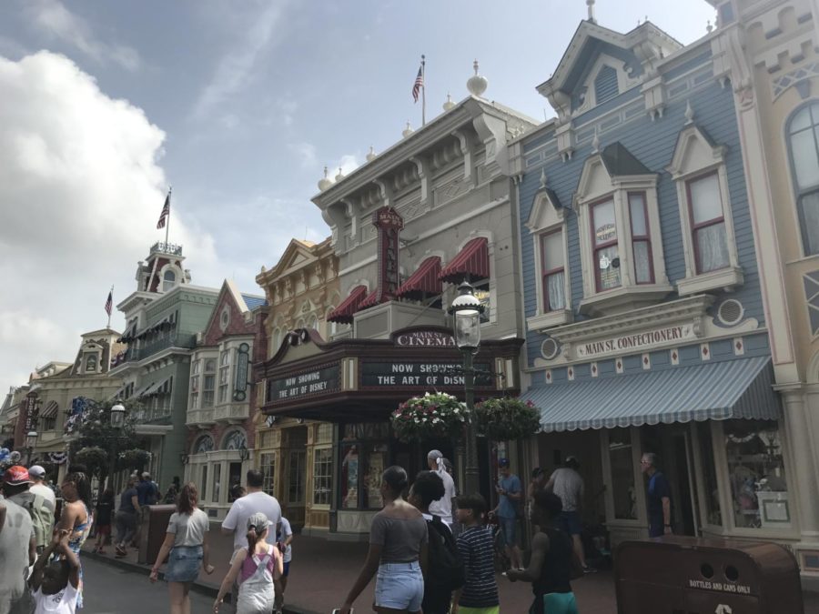 Small, antique shops line Main Street that are inspired by Marceline, Missouri, where Walt Disney grew up and gives tourists a feel of what it was like there, in the early 1900s, all year long.