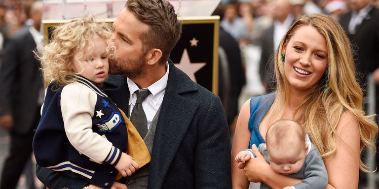 Ryan and Blake are accompanied by their two daughters, while at Reynolds' Hollywood Walk of Fame ceremony. 