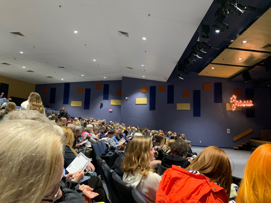 The audience fills the Lafayette auditorium anticipating another amazing school play. 