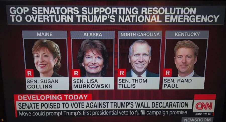 These four Republican senators plan on voting against Trump‘s national emergency in the week leading up to Congress' vacation.