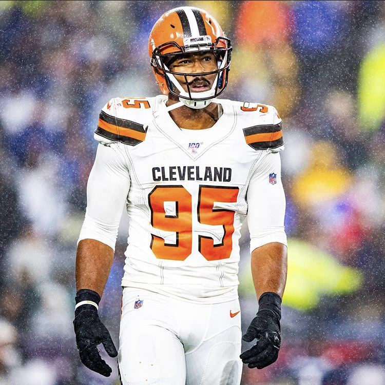 Myles Garrett defensive end for the Browns