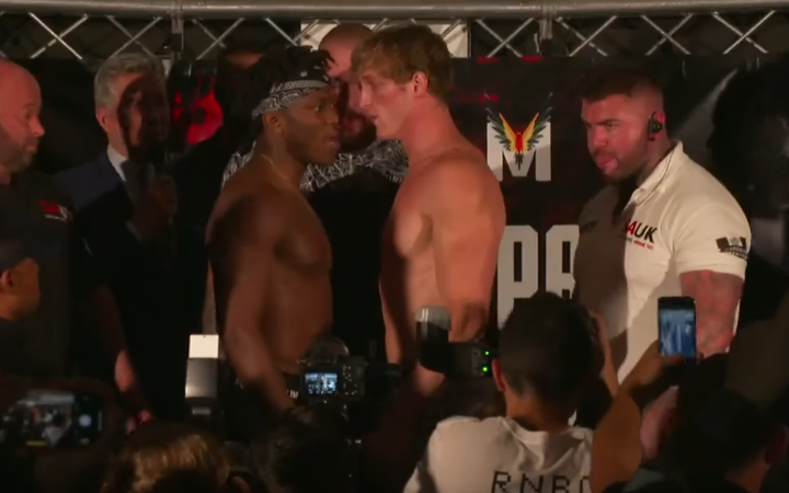 This was the faceoff between Logan and KSI after their official weigh in a day before their first fight. Many people believed that both fighters didn't take their opponent seriously.