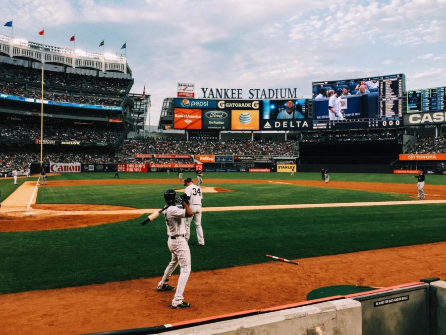 This is a picture of the New York Yankees' stadium, where many heated altercations have taken place.