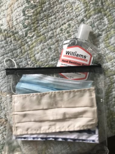 Its important to stay prepared with masks, try keeping a small bag filled with a couple in an easy access place like your car, purse, or by the front door. 