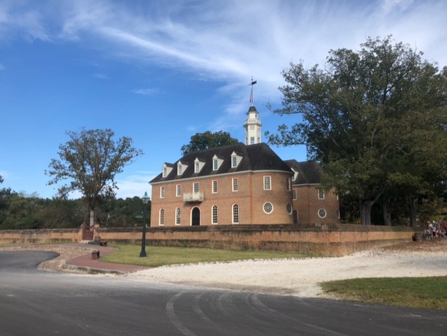 The Capital Building located in Colonial Williamsburg was the main government building for the state of Virginia from 1699-1781.  Located on the east end of Duke of Gloucester street, the capital is one of the major landmarks in Colonial Williamsburg. 