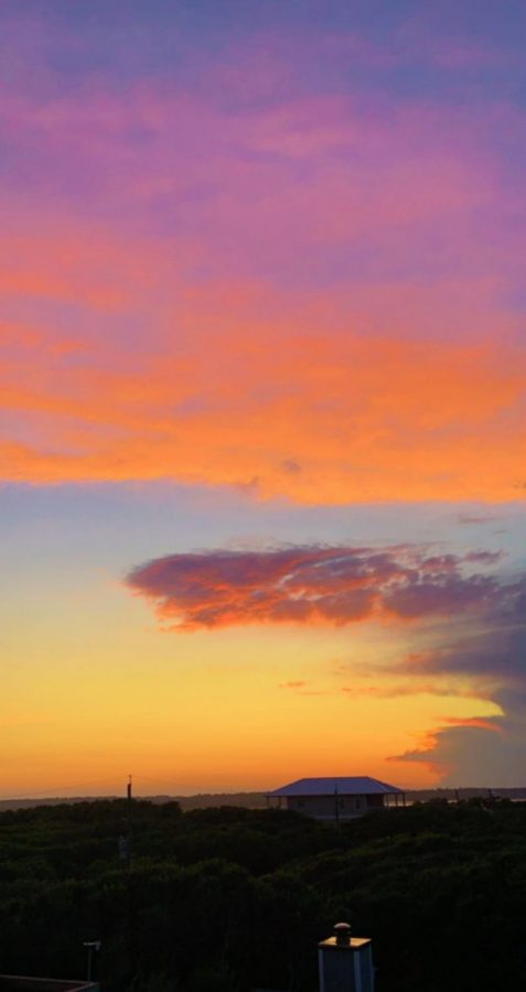 This array of bright colors in the sky really made for a perfect last night in Surf City, North Carolina. 