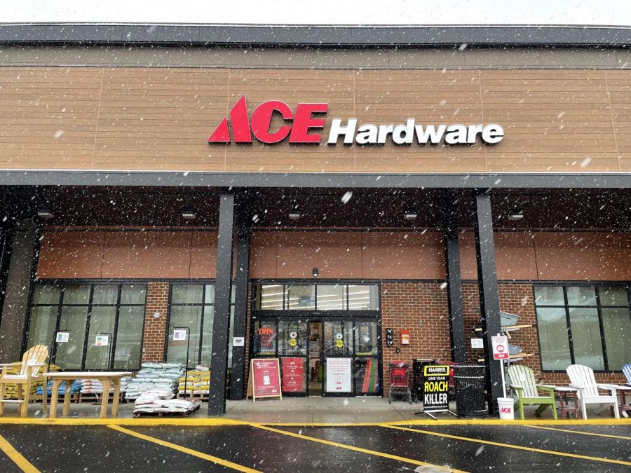 Ace Hardware stayed open throughout the pandemic, and continues to stay open in snow or shine!