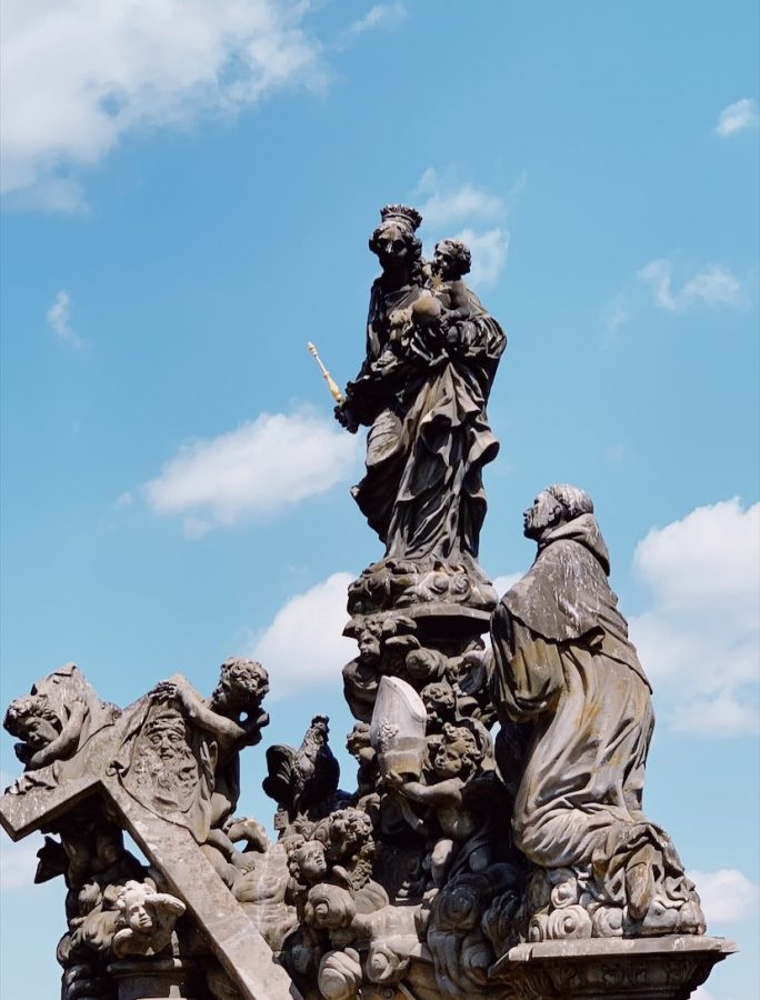 Statuary along the St Charles Bridge!