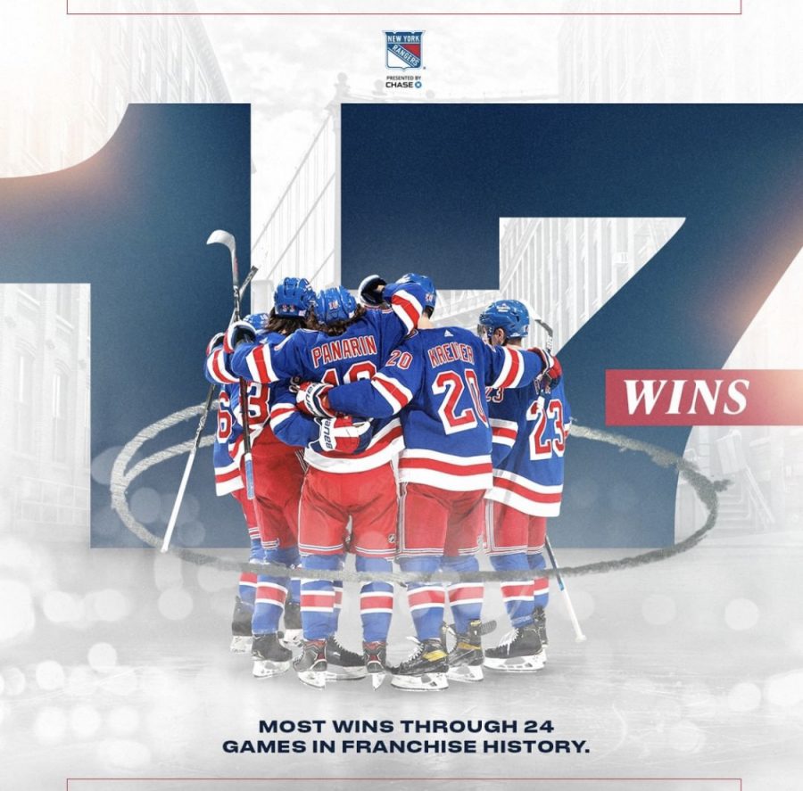 The New York Rangers have their best season start in team history. It will be interesting to see if they can use this momentum to propel them to the playoffs.