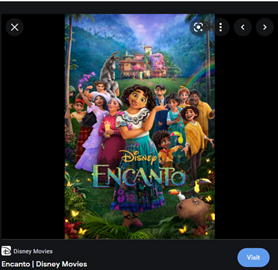 An official poster of the movie "Encanto"