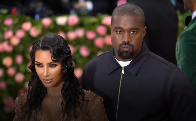 This picture was taken at the Met Gala when Kim and Kanye were still together.